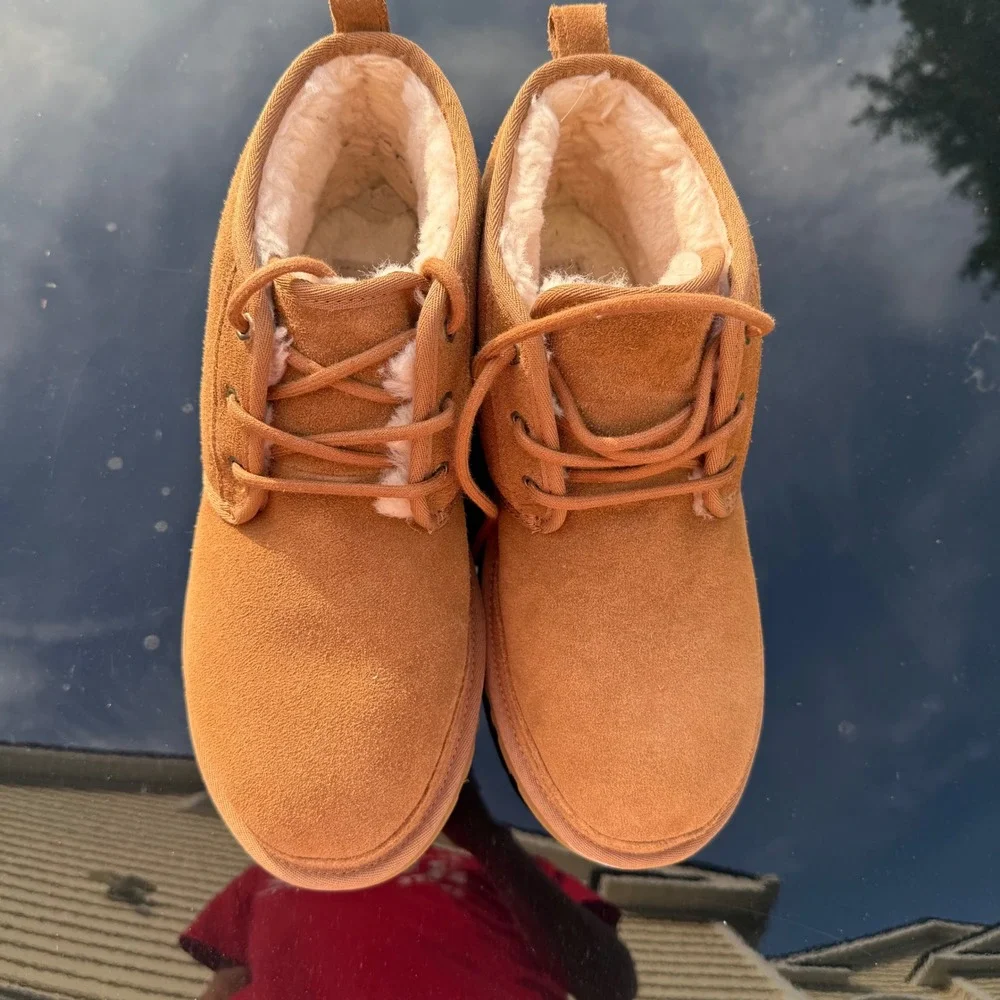 UGG Neumel Chestnut Suede Lace Up Chukka Boots‎ Mens 11 3236